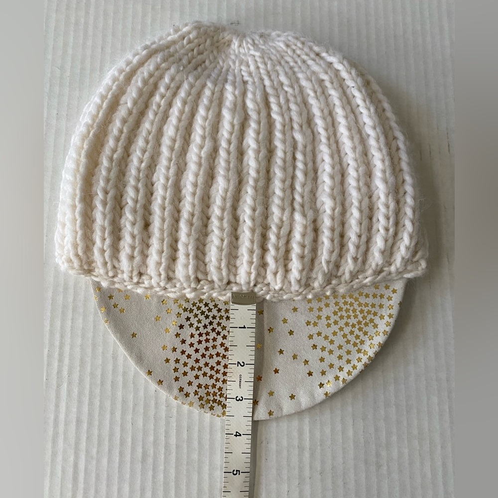 House of Lafayette Theo Wool Alpaca Woven Hat with Leather ⭐️ Stars on Brim - Picture 7 of 15